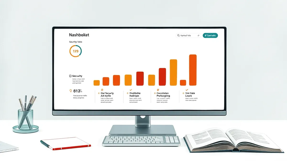 Illustration: A blank digital dashboard displays abstract progress bars and checkmarks on a clean white interface.