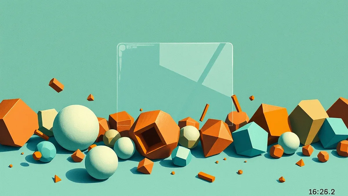 Illustration: A transparent digital filter sits in a stream of mixed geometric shapes, allowing smooth spheres to pass through while catching sharp, jagged fragments.